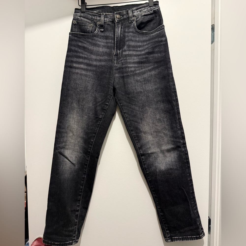 R13 Shelley slim washed black